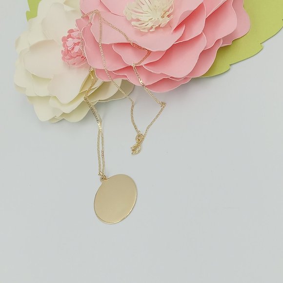 Vintage 14K YG Engravable Disc Charm - Picture 2 of 15